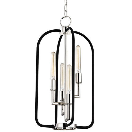 Hudson Valley 8314-PN Angler Four Light Chandelier, Polished Nickel Main Image.jpg