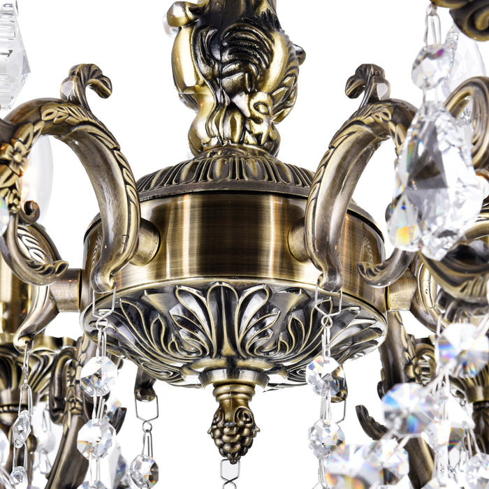 CWI Lighting 2011P24AB-6 Brass Six Light Chandelier Antique Brass Alt 6.jpg