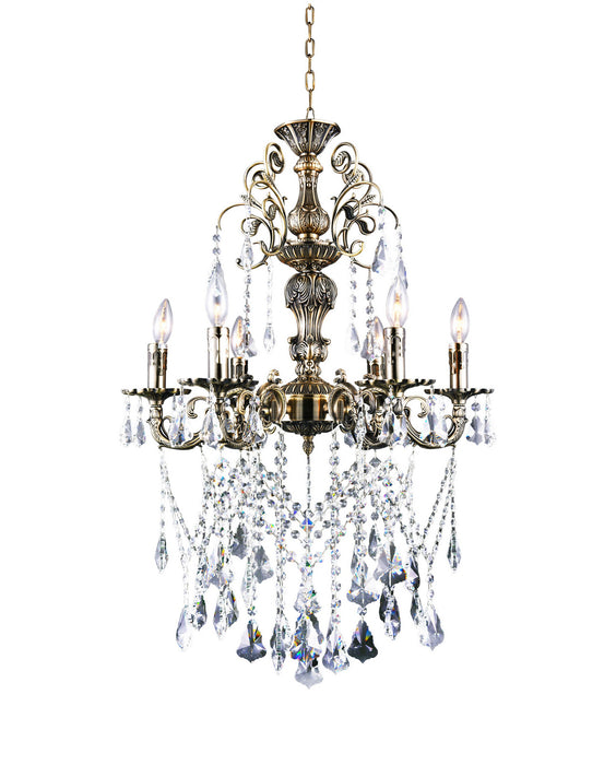 CWI Lighting 2011P24AB-6 Brass Six Light Chandelier Antique Brass.jpg