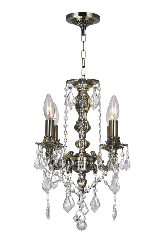 CWI Lighting 2037P14AB-4 Brass Four Light Chandelier Antique Brass.jpg