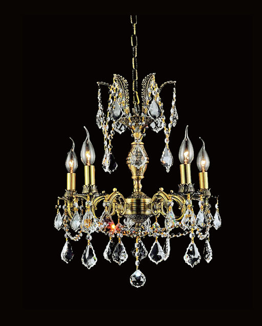 CWI Lighting 2039P18GB-5 Brass Five Light Chandelier French Gold.jpg