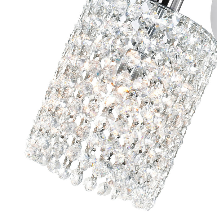 CWI Lighting 4281W-R-R (Clear) Glitz One Light Bathroom Sconce, Chrome Alternate Image 2.jpg