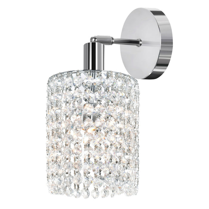 CWI Lighting 4281W-R-R (Clear) Glitz One Light Bathroom Sconce, Chrome Main Image.jpg