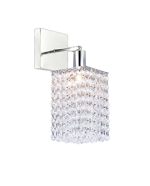 CWI Lighting 4281W-S-S (Clear) Glitz One Light Bathroom Sconce, Chrome Main Image.jpg