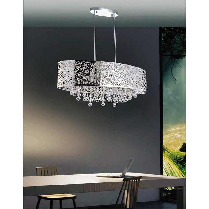 CWI Lighting 5008P32ST-O Eternity Eight Light Chandelier Stainless Steel Alt 6.jpg