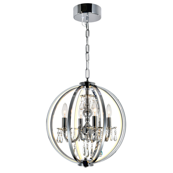 CWI Lighting 5025P16C-4 Abia Four Light Chandelier Chrome.jpg