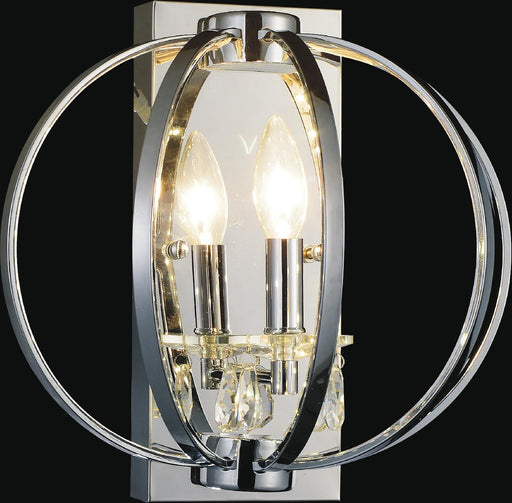 CWI Lighting 5025W10C-1 Abia One Light Wall Sconce, Chrome Main Image.jpg