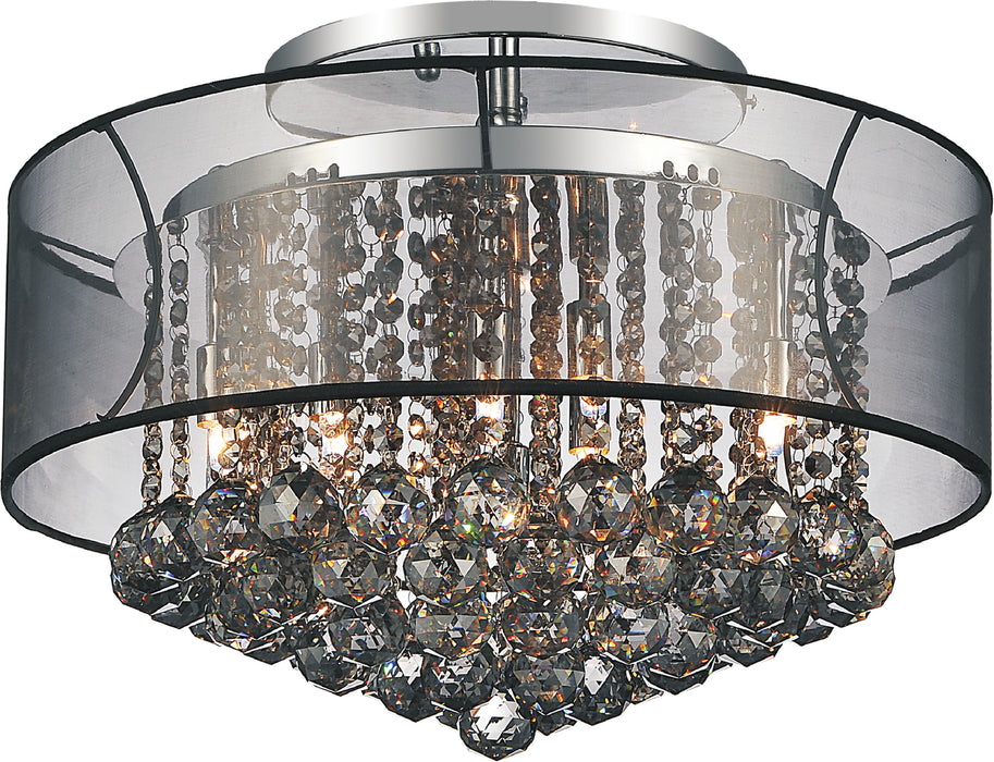 CWI Lighting 5062C20C (Smoke + B) Radiant Nine Light Flush Mount, Chrome Main Image.jpg