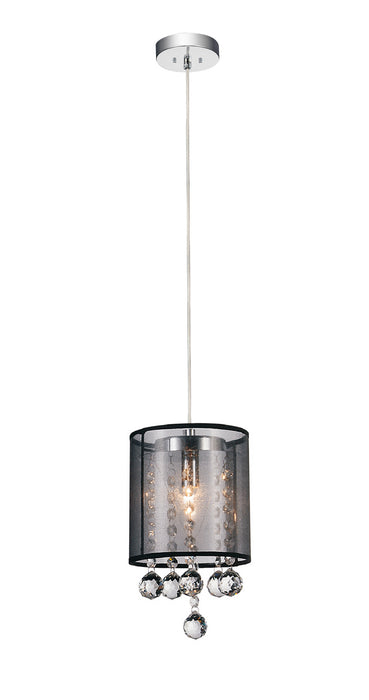 CWI Lighting 5062P6C-1 (Clear + B) Radiant One Light Mini Pendant Chrome.jpg