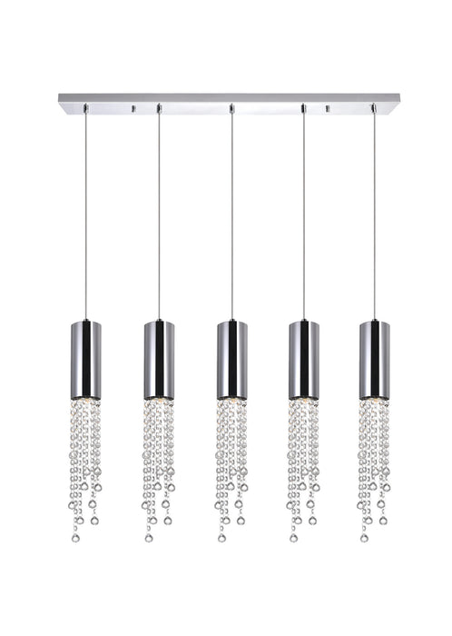 CWI Lighting 5081P40C-RC Extended Five Light Pendant Chrome.jpg