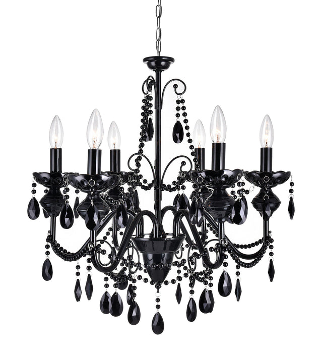 CWI Lighting 5095P22B-6 Keen Six Light Chandelier Black.jpg