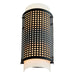 CWI Lighting 5209W6B Checkered Two Light Wall Sconce Black Alt 1.jpg