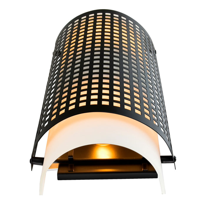 CWI Lighting 5209W6B Checkered Two Light Wall Sconce Black Alt 3.jpg