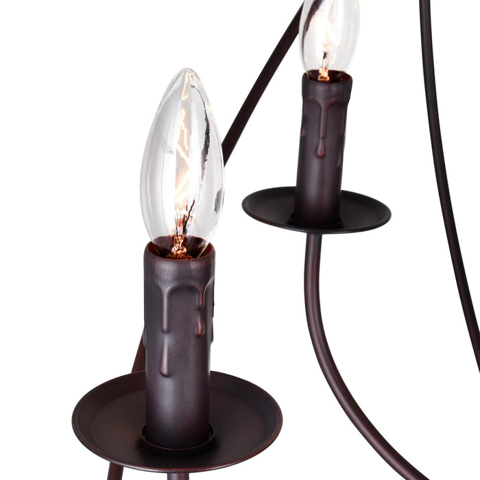 CWI Lighting 5464P32DB-9 Arza Nine Light Chandelier Brown Alt 4.jpg