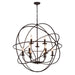 CWI Lighting 5464P32DB-9 Arza Nine Light Chandelier Brown.jpg