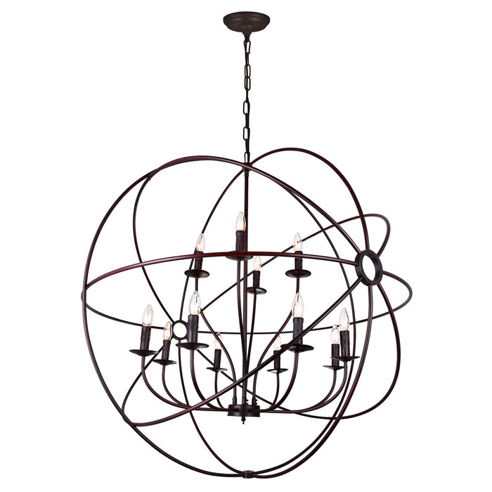 CWI Lighting 5464P40DB-12 Arza 12 Light Chandelier Brown Alt 1.jpg