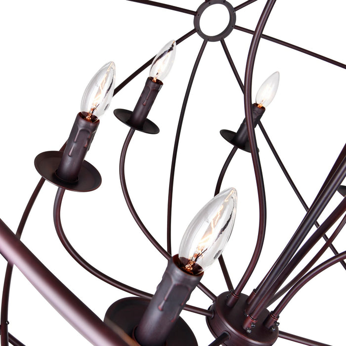 CWI Lighting 5464P40DB-12 Arza 12 Light Chandelier Brown Alt 2.jpg