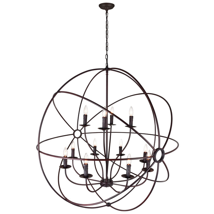 CWI Lighting 5464P40DB-12 Arza 12 Light Chandelier Brown.jpg