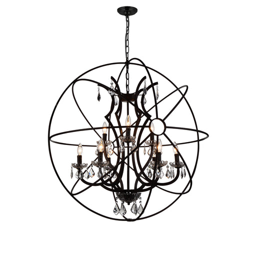 CWI Lighting 5465P36DB-9 Campechia Nine Light Chandelier Brown.jpg