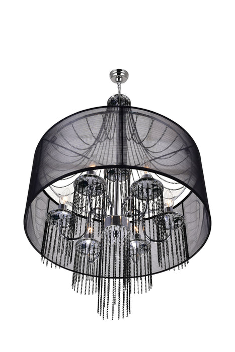 CWI Lighting 5475P20C-6 Black Amelia Six Light Chandelier Chrome Alt 1.jpg