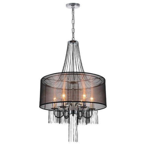 CWI Lighting 5475P20C-6 Brown Amelia Six Light Chandelier Chrome.jpg