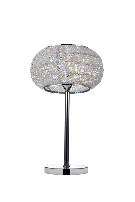 CWI Lighting 5476T12C Tiffany One Light Table Lamp, Chrome Main Image.jpg