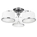 CWI Lighting 5479C24C-3 Frosted Three Light Flush Mount, Chrome Alternate Image 4.jpg