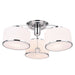 CWI Lighting 5479C24C-3 Frosted Three Light Flush Mount, Chrome Main Image.jpg