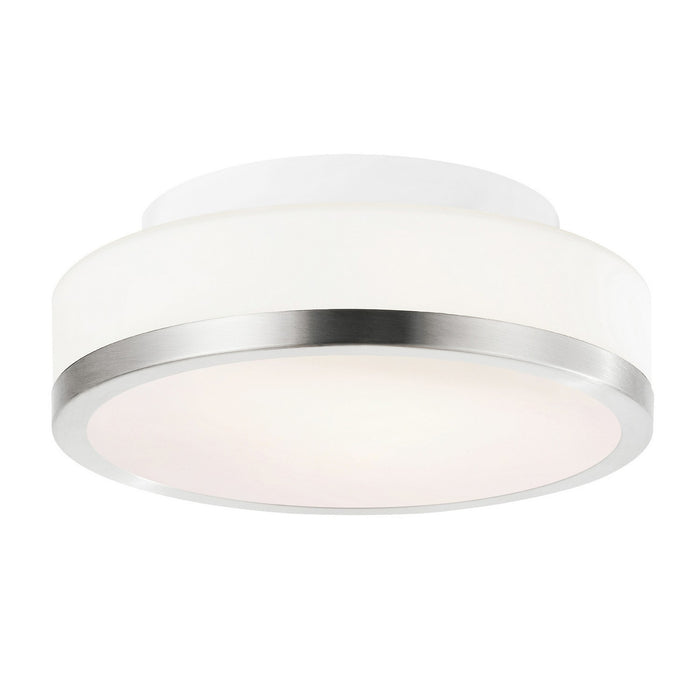 CWI Lighting 5479C8SN-R Frosted One Light Flush Mount Satin Nickel.jpg