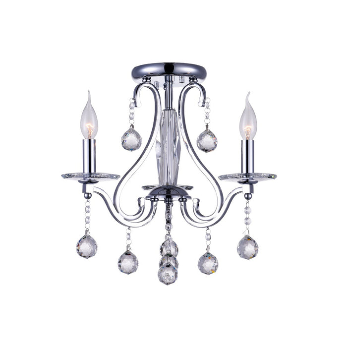 CWI Lighting 5507C18C-3 Valentina Three Light Flush Mount, Chrome Main Image.jpg