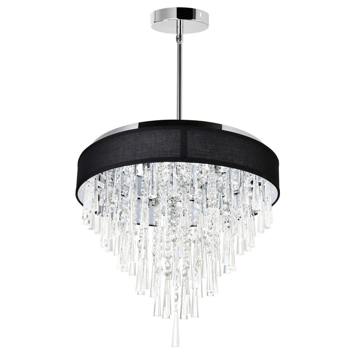 CWI Lighting 5523P22C (Black) Franca Eight Light Chandelier Black Alt 7.jpg