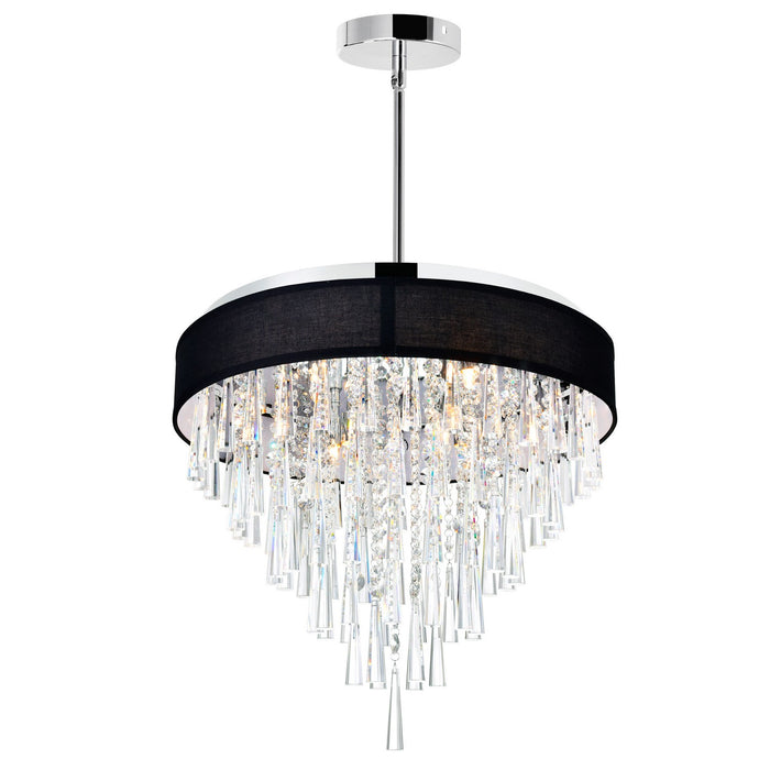 CWI Lighting 5523P22C (Black) Franca Eight Light Chandelier Black.jpg