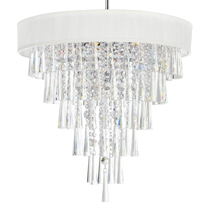 CWI Lighting 5523P22C (Off White) Franca Eight Light Chandelier Off White Alt 1.jpg