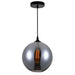 CWI Lighting 5553P10-Smoke Glass One Light Mini Pendant Black.jpg