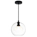 CWI Lighting 5553P12 - Clear (2L) Glass Two Light Mini Pendant, Black Main Image.jpg