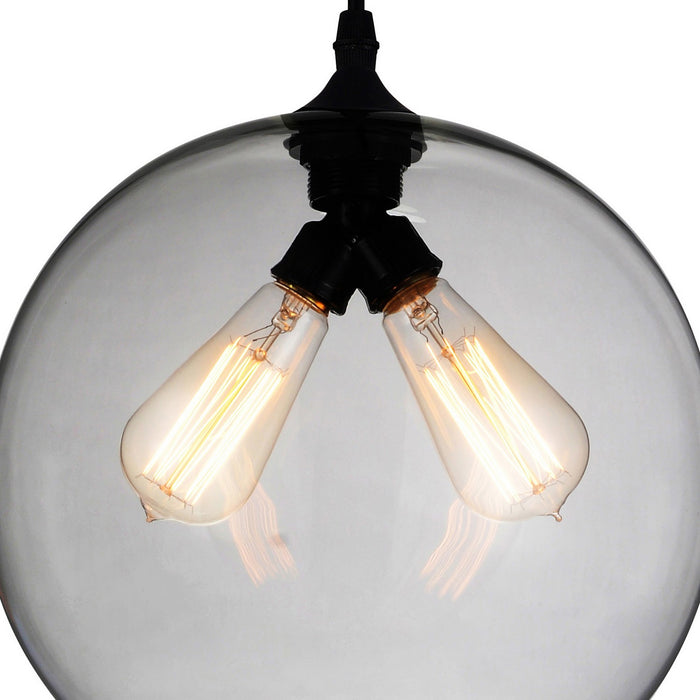 CWI Lighting 5553P12 - Smoke (2L) Glass Two Light Mini Pendant Black Alt 3.jpg