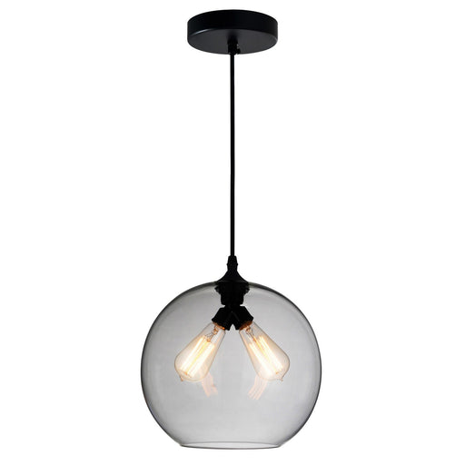 CWI Lighting 5553P12 - Smoke (2L) Glass Two Light Mini Pendant Black.jpg