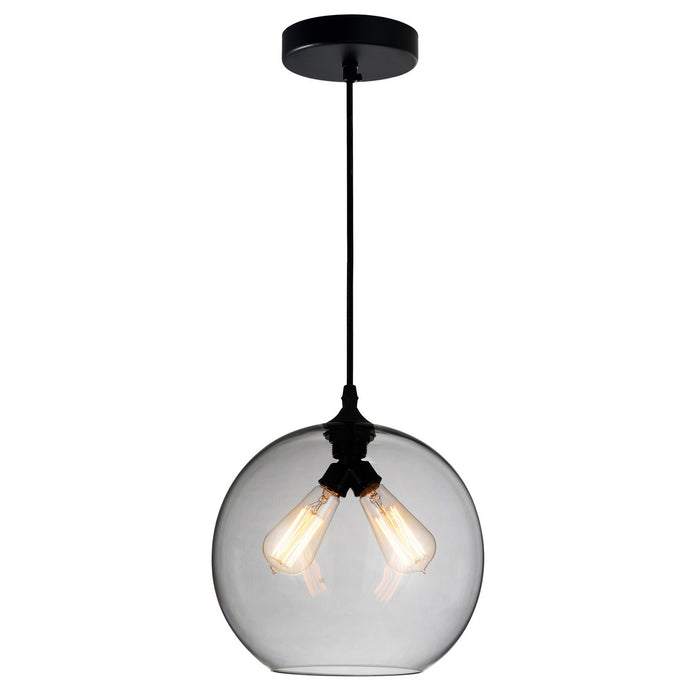 CWI Lighting 5553P12 - Smoke (2L) Glass Two Light Mini Pendant Black.jpg