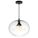 CWI Lighting 5553P16-Clear Glass Four Light Pendant Black.jpg