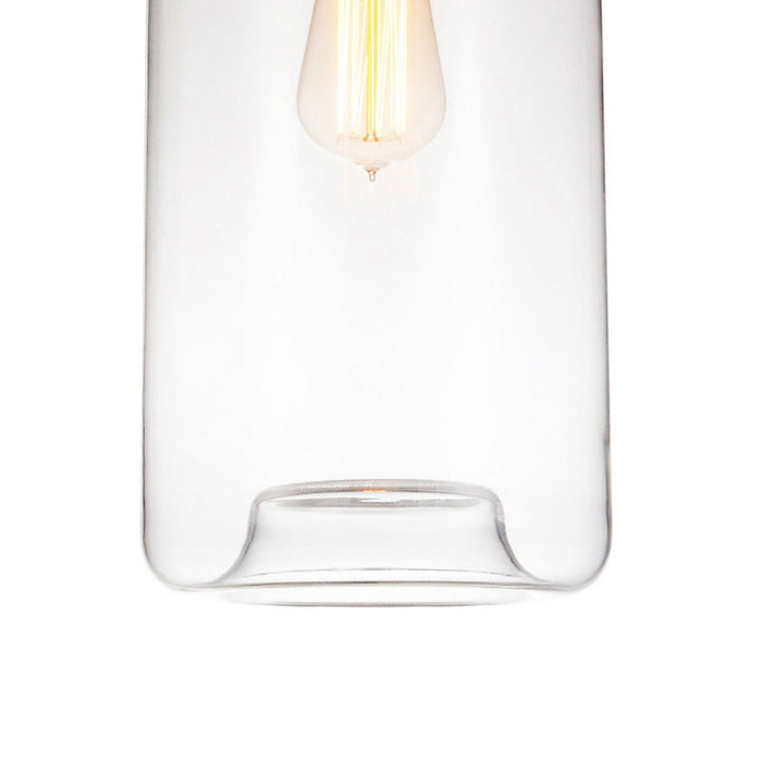 CWI Lighting 5553P7-Clear Glass One Light Mini Pendant Black Alt 3.jpg