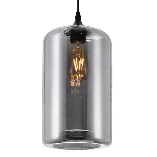 CWI Lighting 5553P7-Smoke Glass One Light Mini Pendant Black Alt 1.jpg