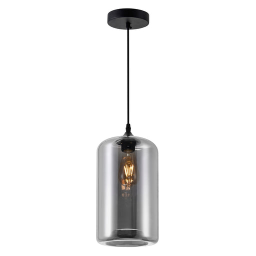 CWI Lighting 5553P7-Smoke Glass One Light Mini Pendant Black.jpg