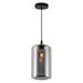 CWI Lighting 5553P7-Smoke Glass One Light Mini Pendant Black.jpg