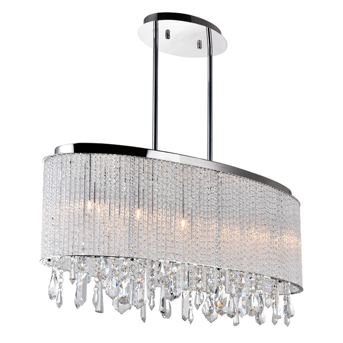 CWI Lighting 5562P26C-O Clear Benson Five Light Chandelier Chrome Alt 1.jpg