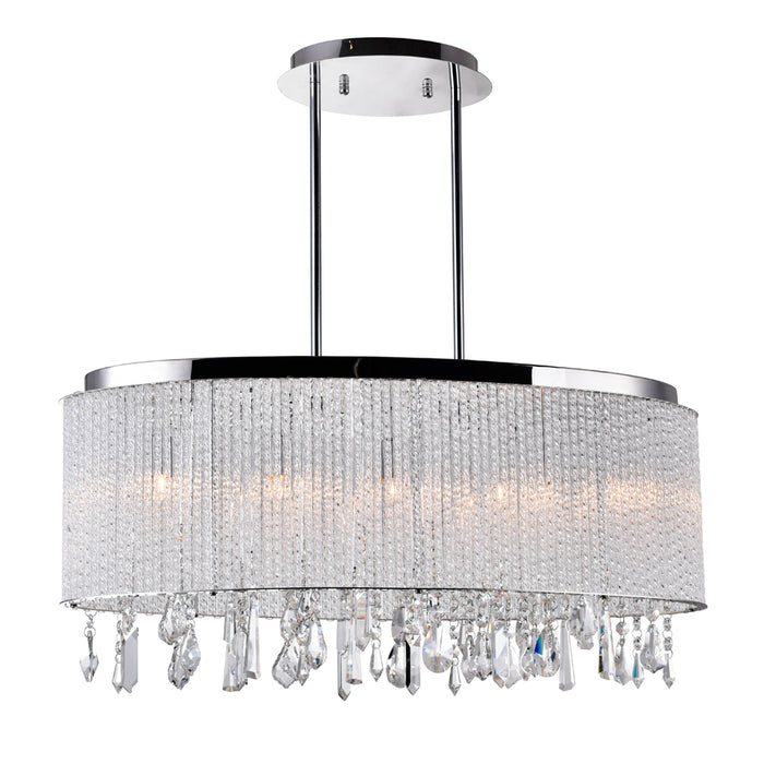 CWI Lighting 5562P26C-O Clear Benson Five Light Chandelier Chrome Alt 2.jpg