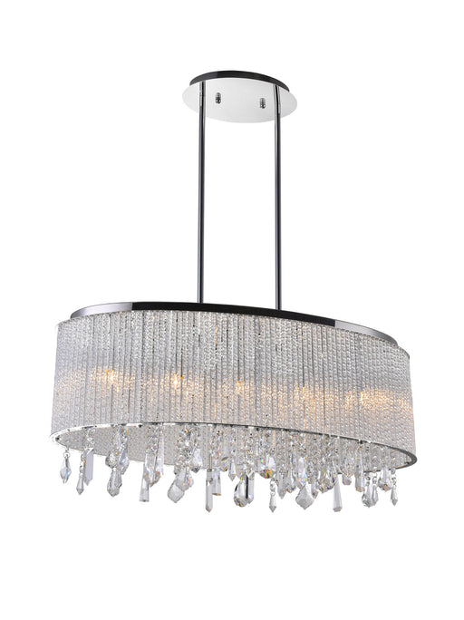 CWI Lighting 5562P26C-O Clear Benson Five Light Chandelier Chrome.jpg