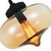 CWI Lighting 5570P11 - Amber Glass One Light Mini Pendant, Black Alternate Image 2.jpg