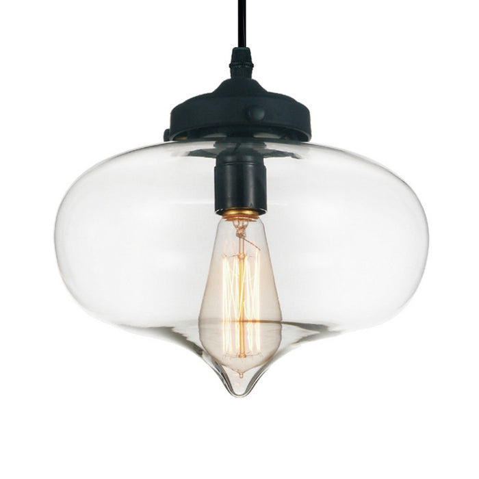 CWI Lighting 5570P11 - Clear Glass One Light Mini Pendant, Black Alternate Image.jpg