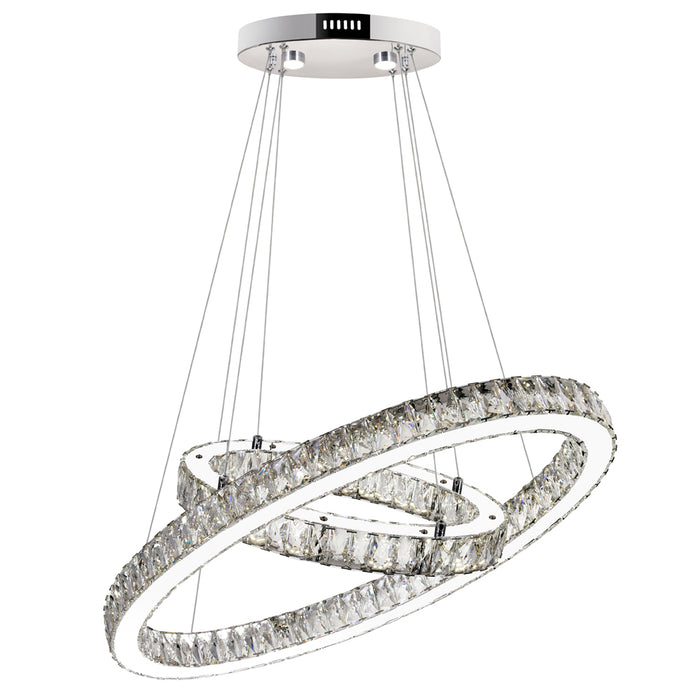 CWI Lighting 5635P27ST-2O (Clear) Florence LED Chandelier Chrome Alt 1.jpg