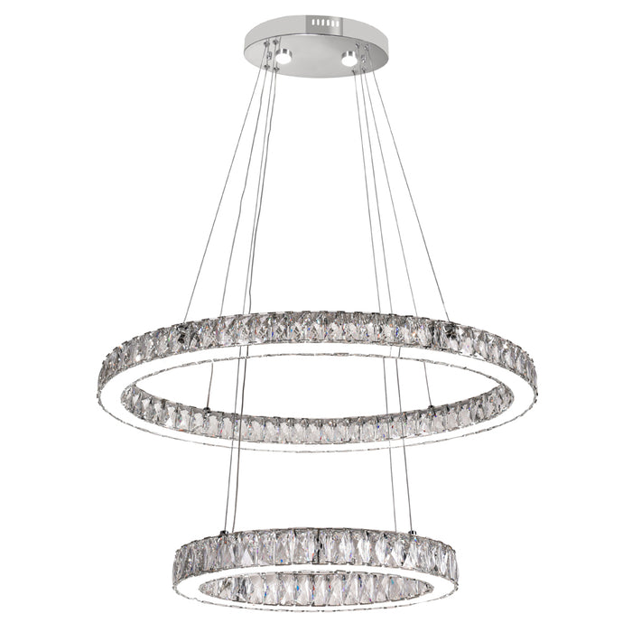 CWI Lighting 5635P27ST-2O (Clear) Florence LED Chandelier Chrome Alt 2.jpg